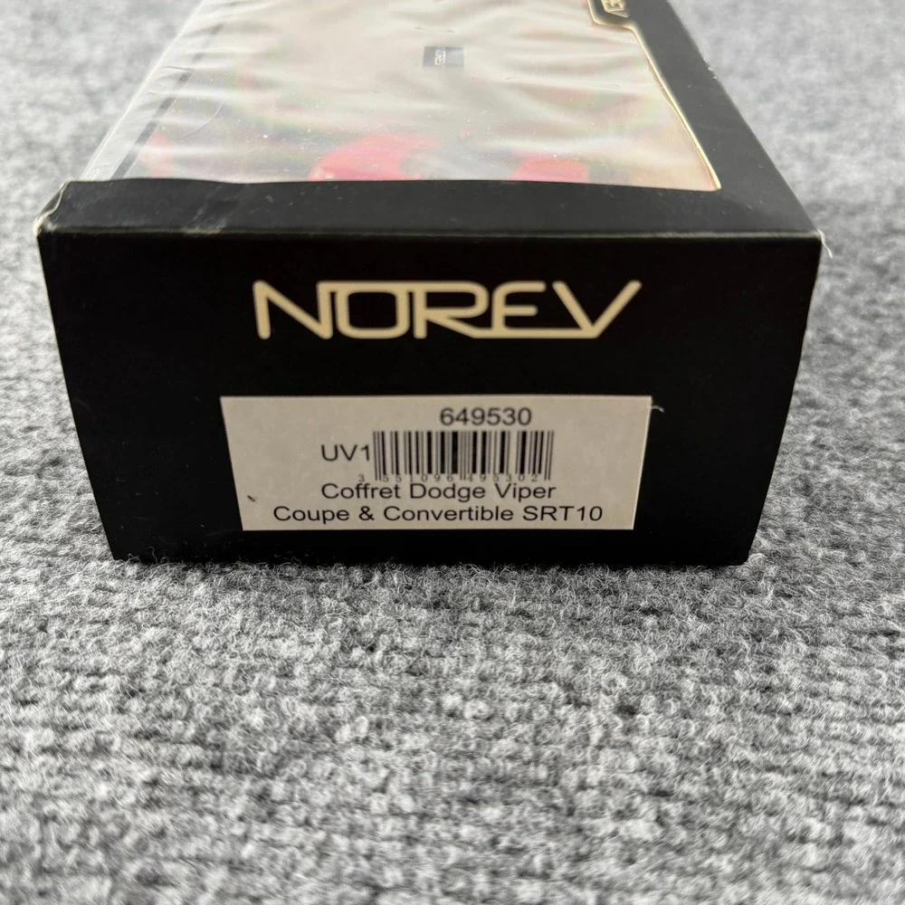 Norev 2006 Dodge Viper SRT10 1/64 Red Blue Diecast Car Set Coupe Rare